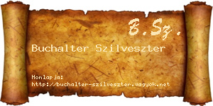 Buchalter Szilveszter névjegykártya