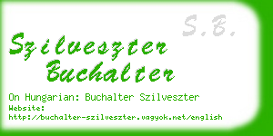 szilveszter buchalter business card